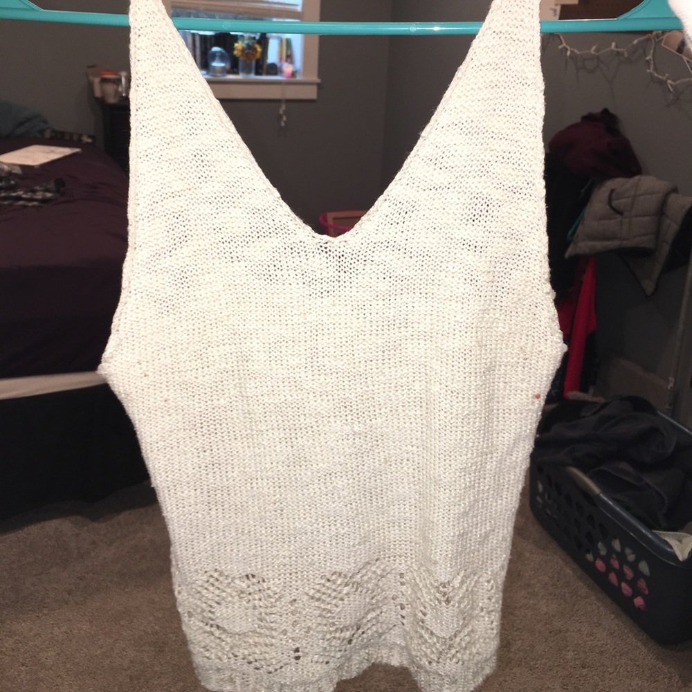 brandy melville crochet tank